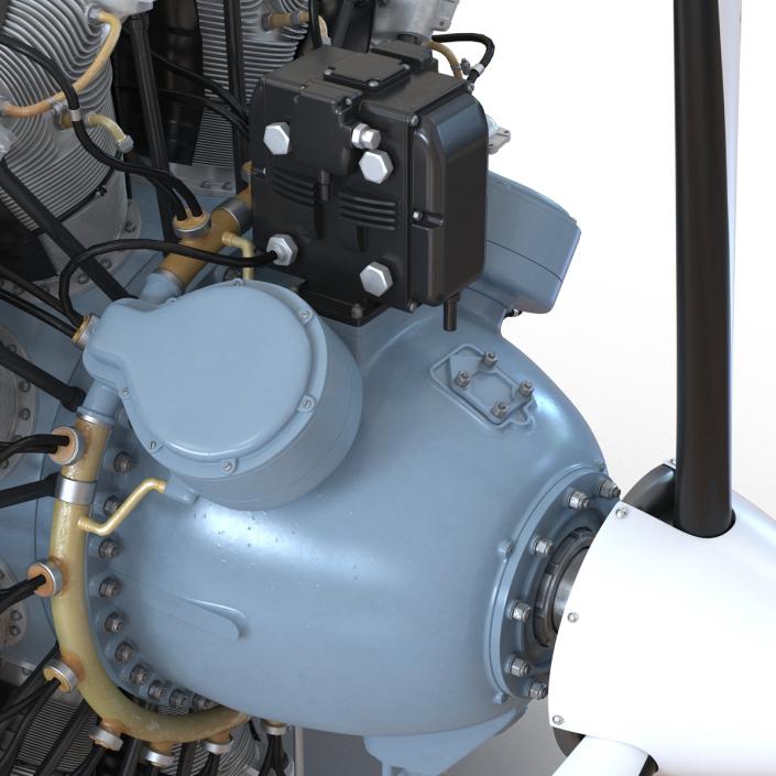 Pratt and Whitney R-2800 3D model