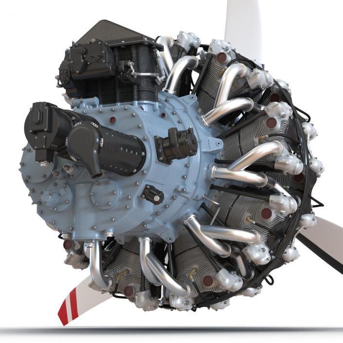 Pratt and Whitney R-2800 3D model