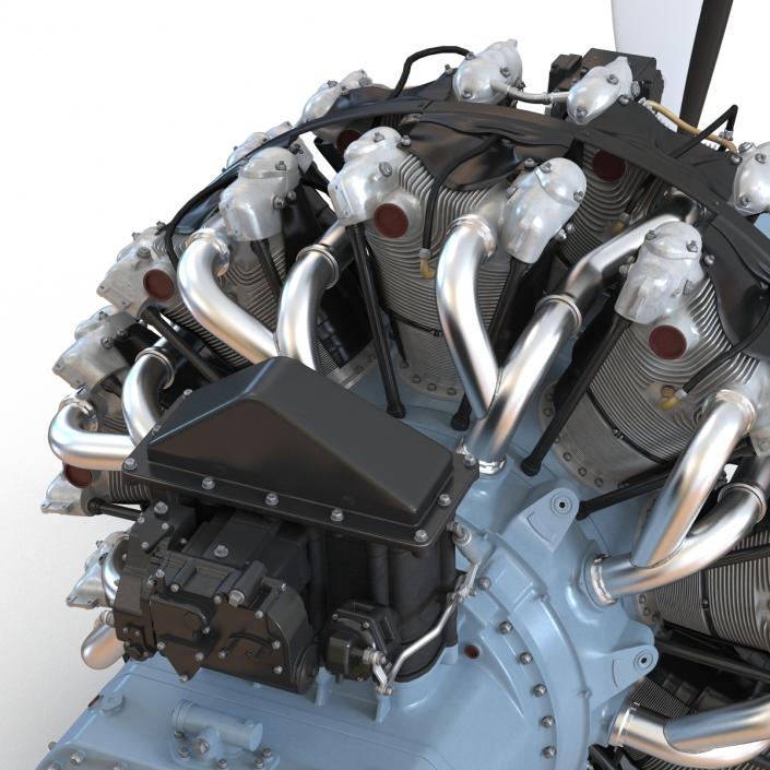 Pratt and Whitney R-2800 3D model