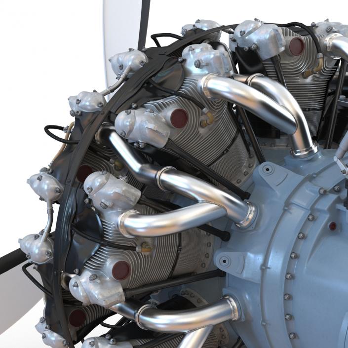 Pratt and Whitney R-2800 3D model