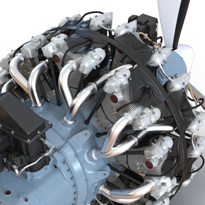 Pratt and Whitney R-2800 3D model