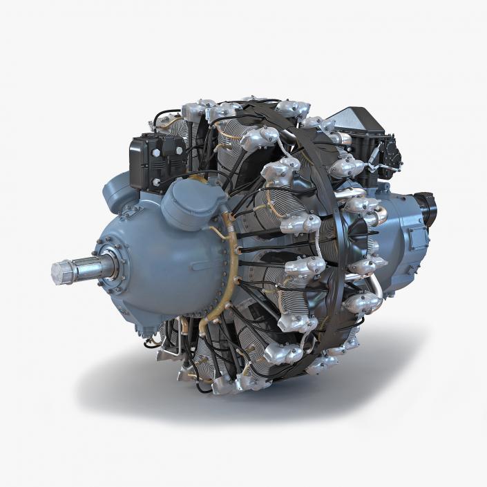 3D Piston Aircraft Engines Collection 3