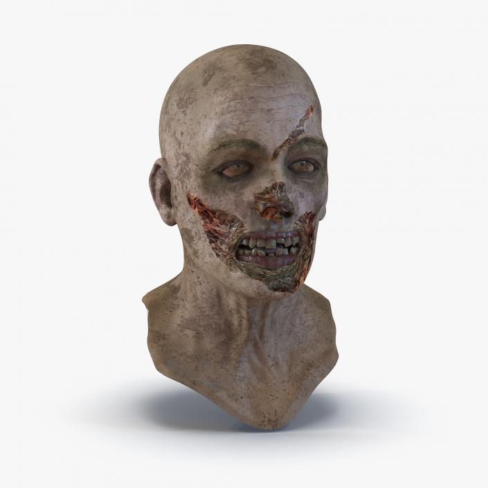 3D Zombie Head