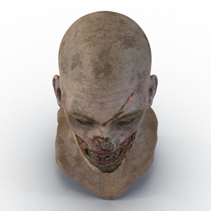 3D Zombie Head