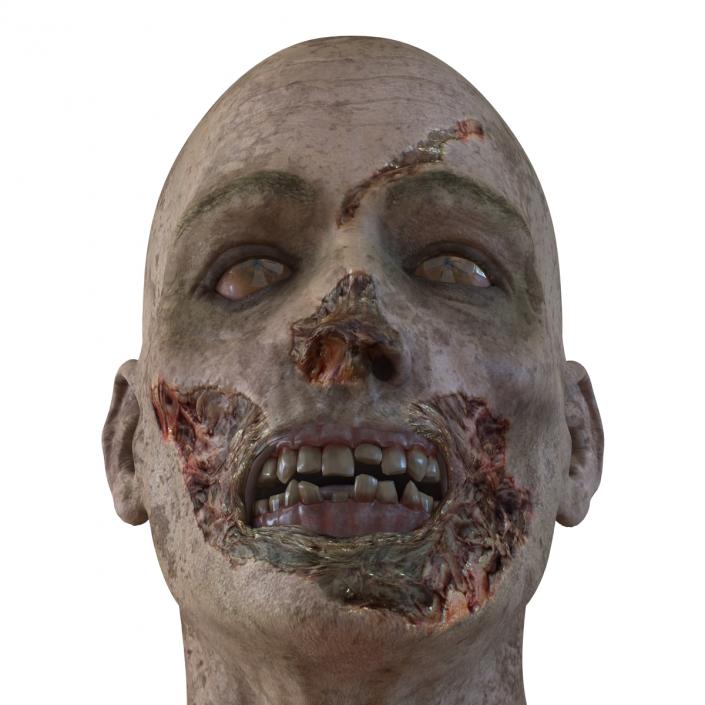 3D Zombie Head