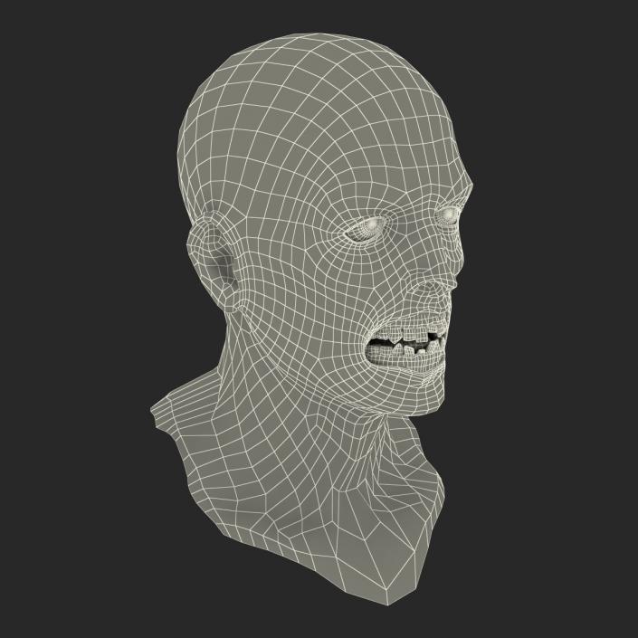 3D Zombie Head