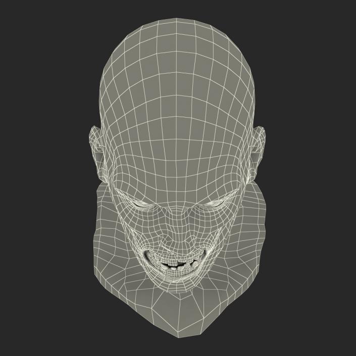 3D Zombie Head