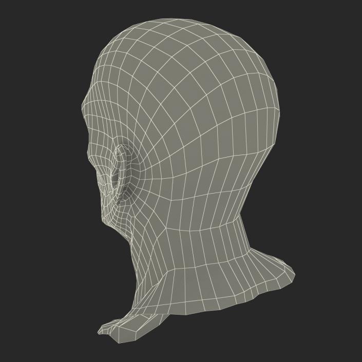 3D Zombie Head