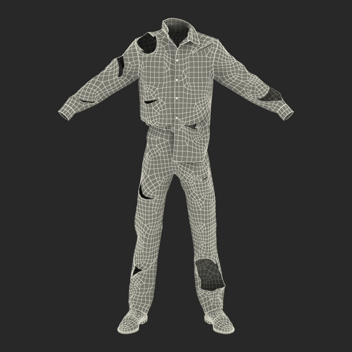 3D Zombie Outfit model