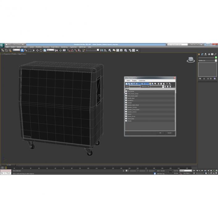 3D model Guitar Speaker Cabinet Generic