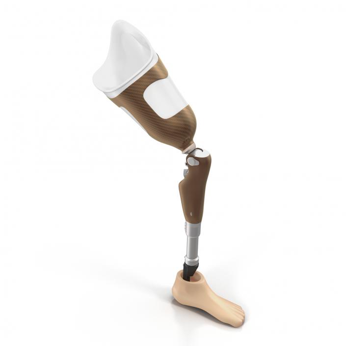 3D Prosthetic Leg Rigged