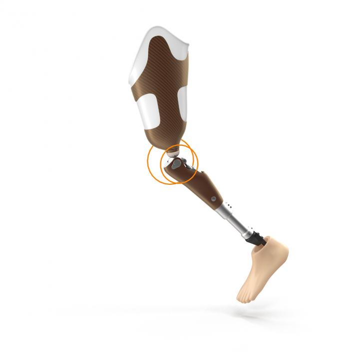 3D Prosthetic Leg Rigged