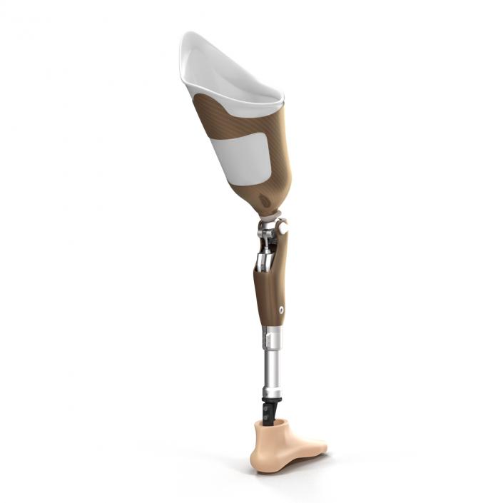 3D Prosthetic Leg Rigged