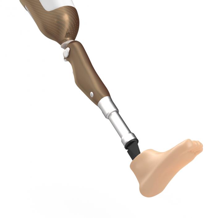 3D Prosthetic Leg Rigged