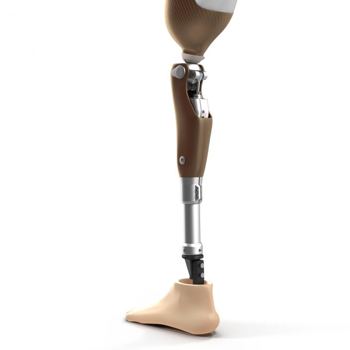 3D Prosthetic Leg Rigged