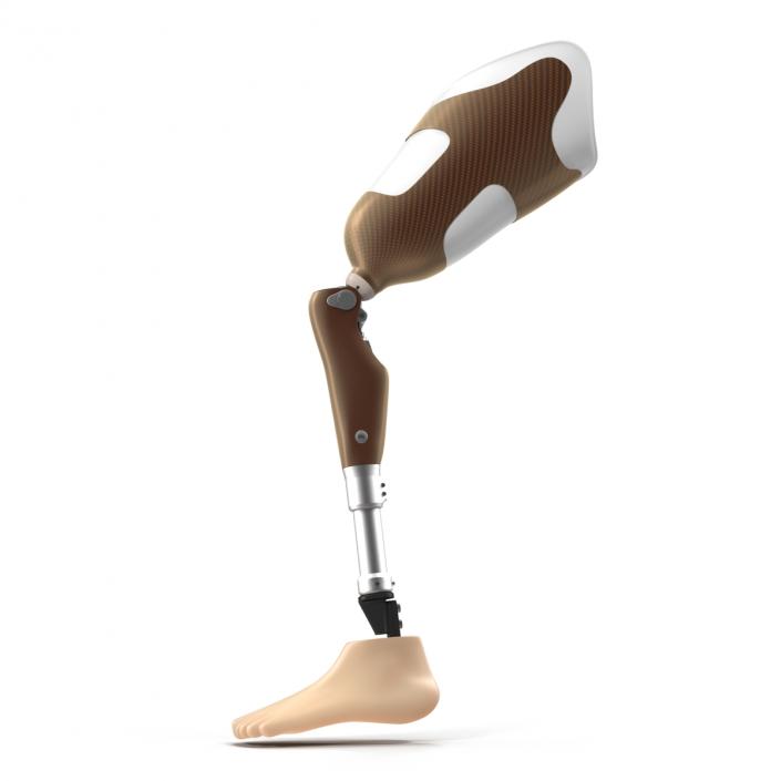 3D Prosthetic Leg Rigged