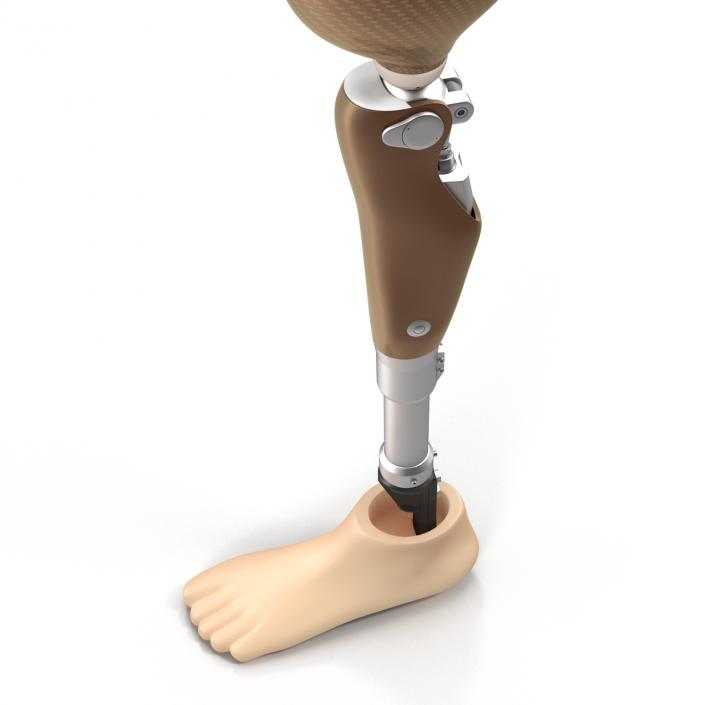 3D Prosthetic Leg Rigged