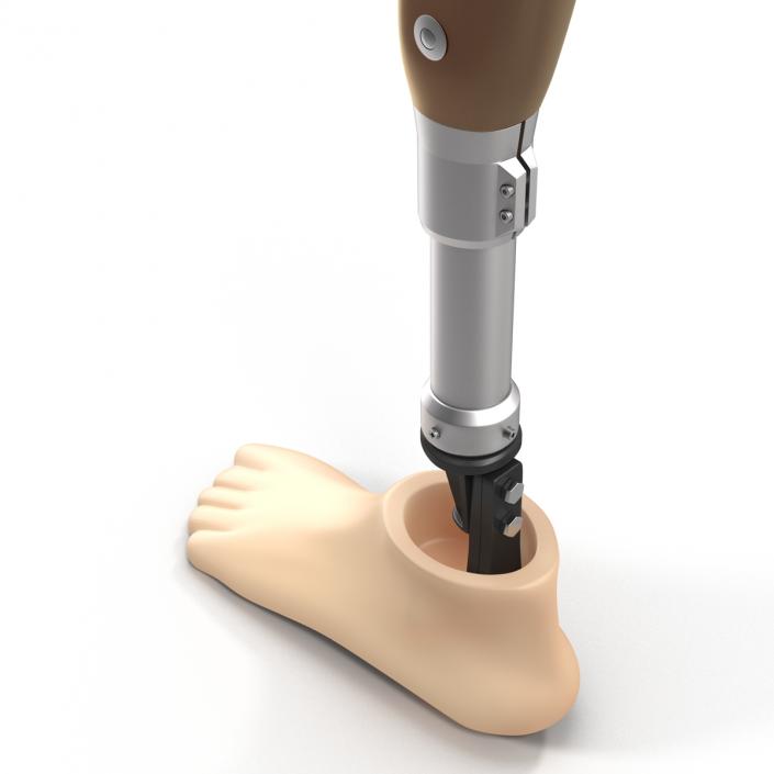 3D Prosthetic Leg Rigged