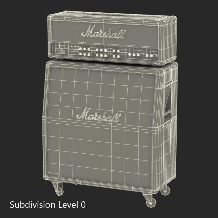 3D model Guitar Amplifier Marshall