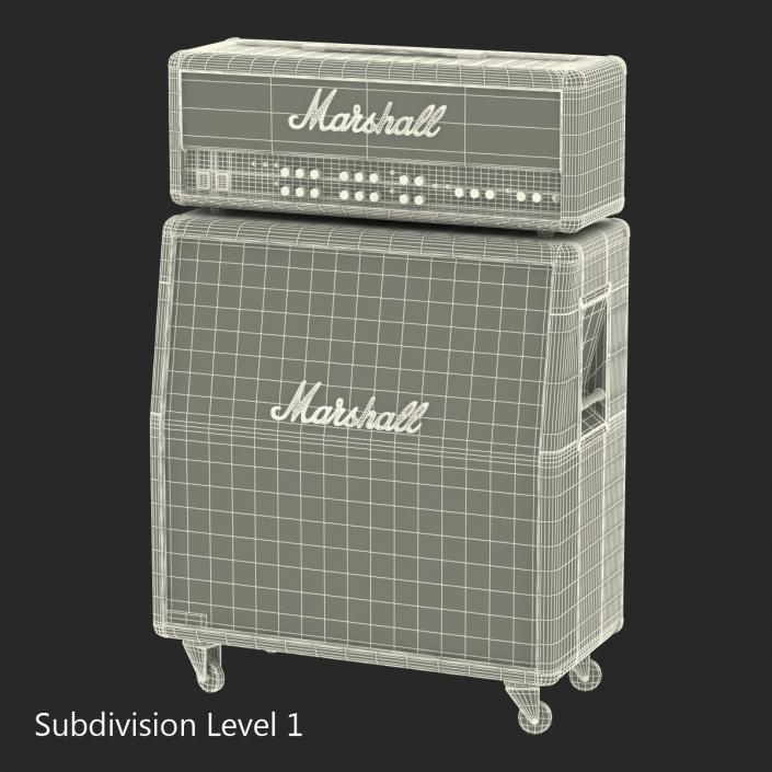 3D model Guitar Amplifier Marshall