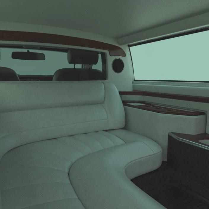 3D Generic Limousine White model