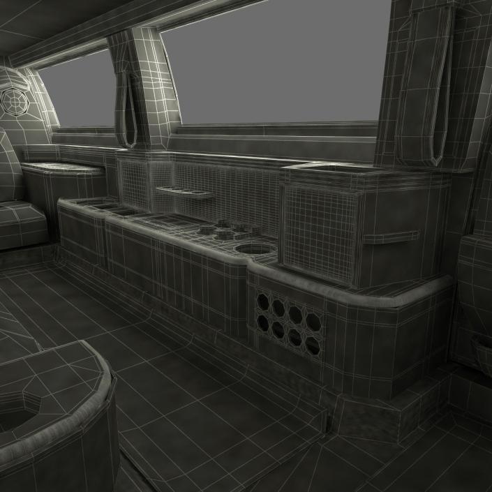 3D Generic Limousine White model