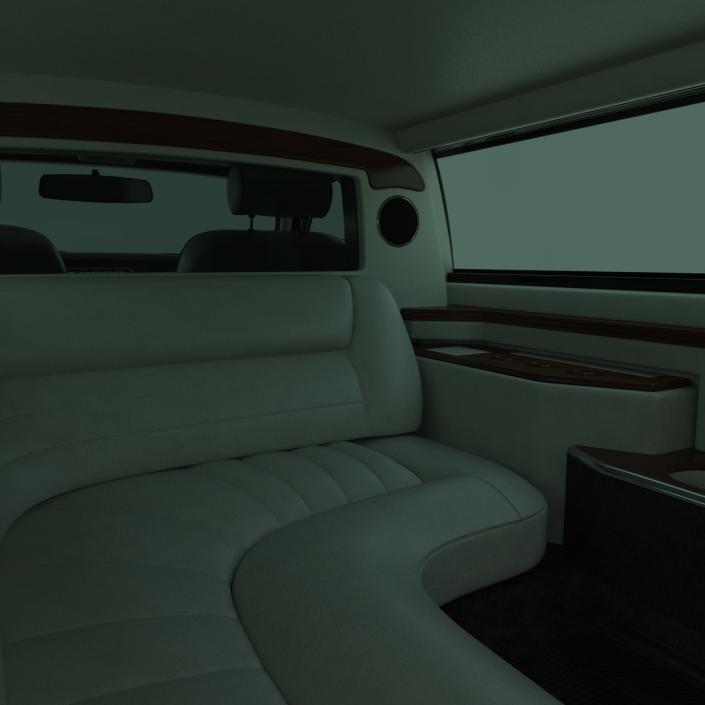 3D Generic Limousine Black model