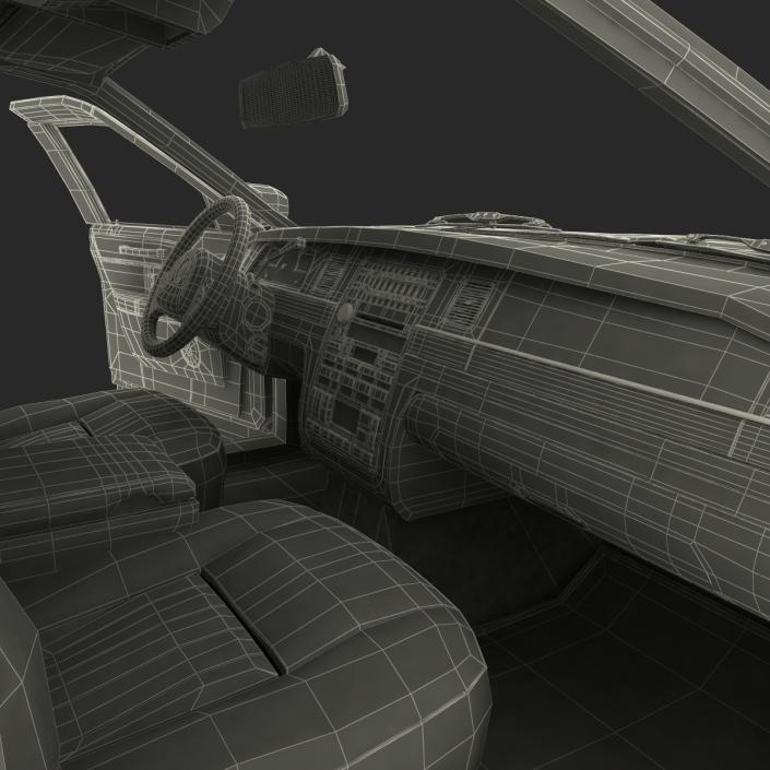 3D Generic Limousine Black model