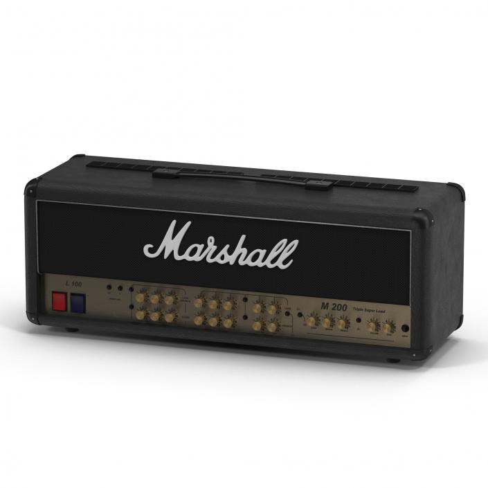 3D model Guitar Amplifier Head Marshall