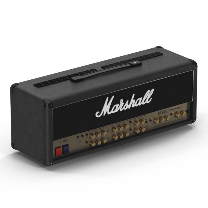 3D model Guitar Amplifier Head Marshall