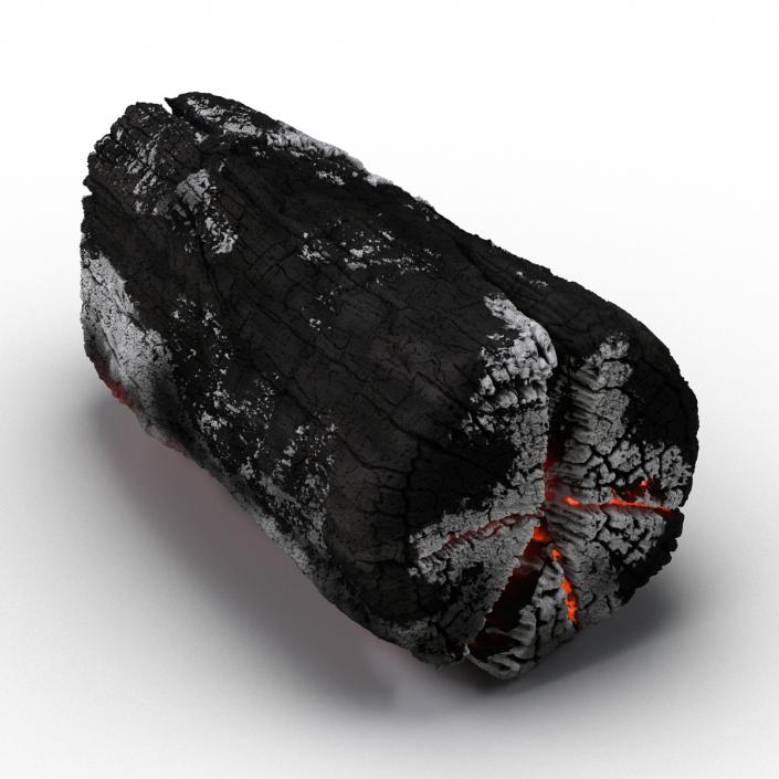 3D Charred Log 2 model