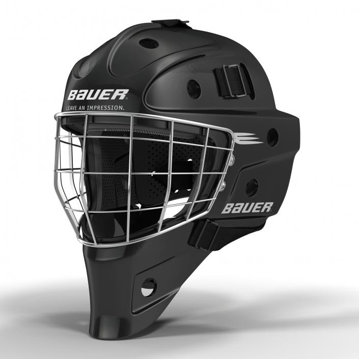 3D model Hockey Goalie Mask Bauer Black