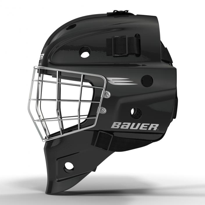 3D model Hockey Goalie Mask Bauer Black