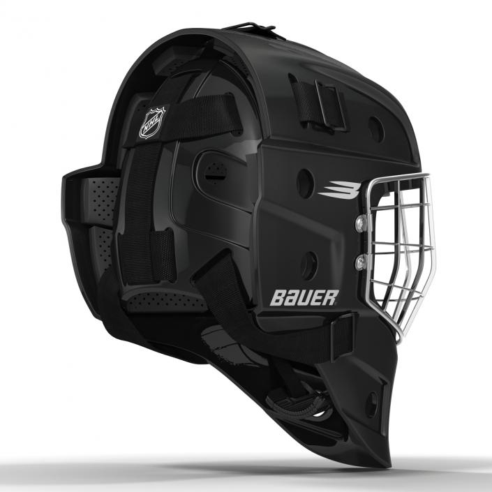 3D model Hockey Goalie Mask Bauer Black