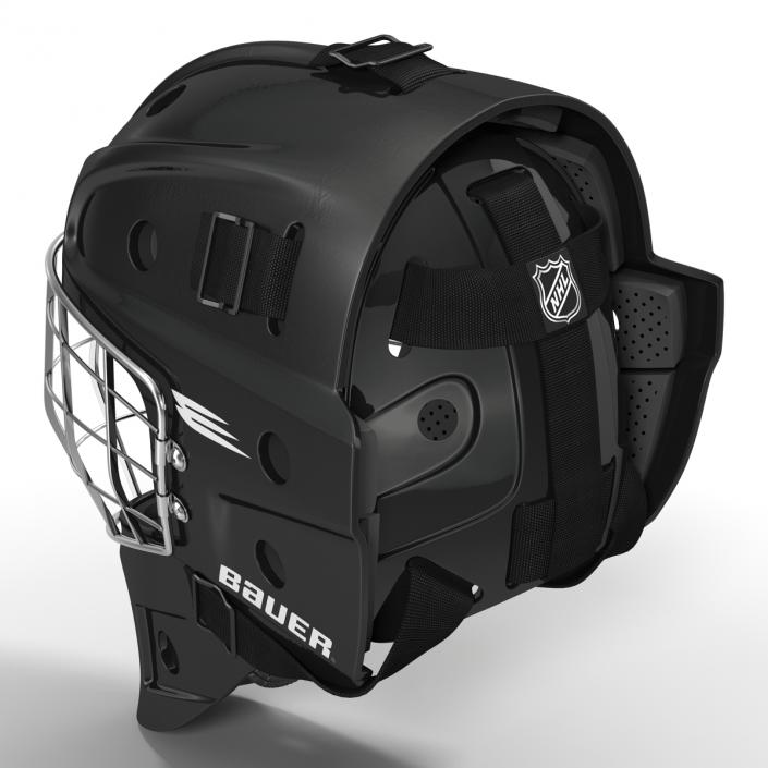 3D model Hockey Goalie Mask Bauer Black