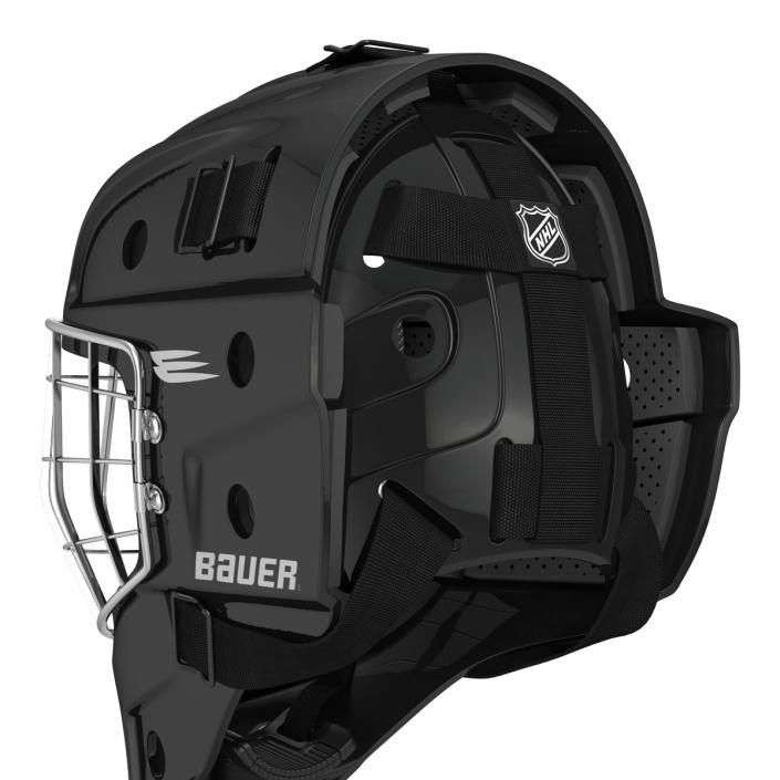 3D model Hockey Goalie Mask Bauer Black