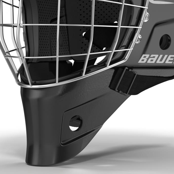 3D model Hockey Goalie Mask Bauer Black