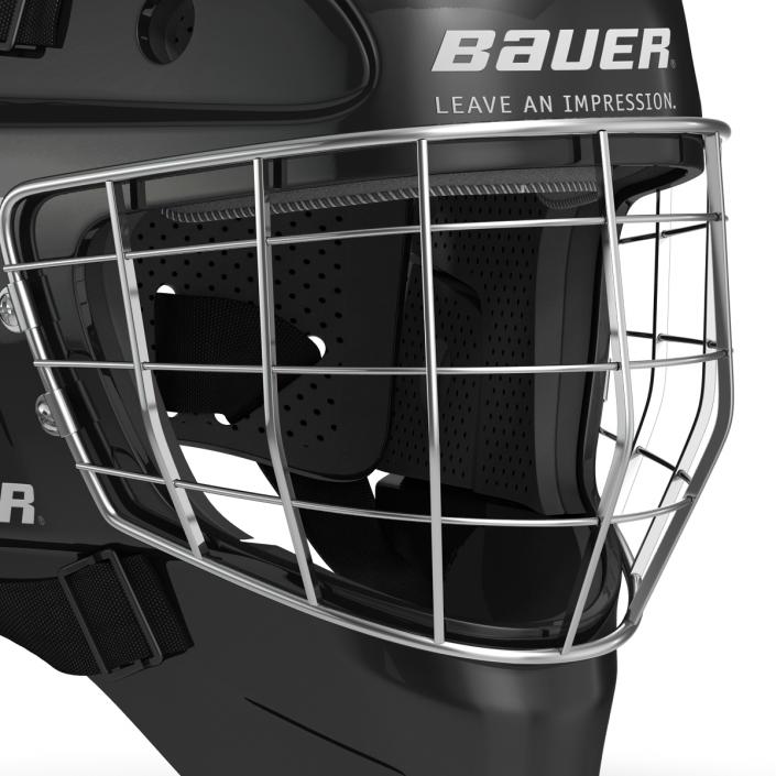 3D model Hockey Goalie Mask Bauer Black