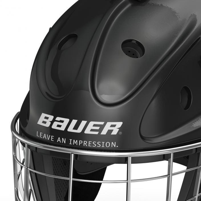 3D model Hockey Goalie Mask Bauer Black