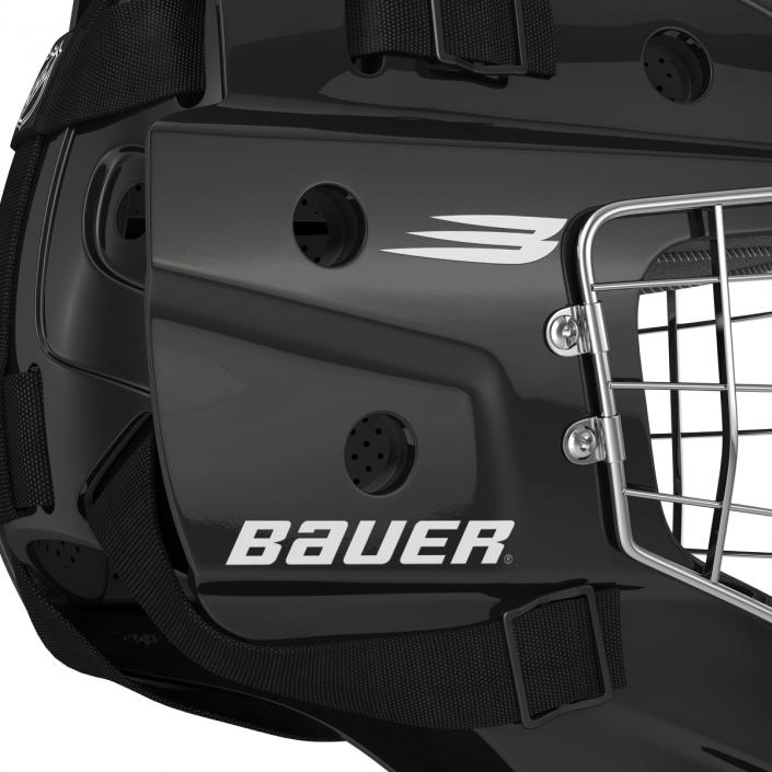 3D model Hockey Goalie Mask Bauer Black