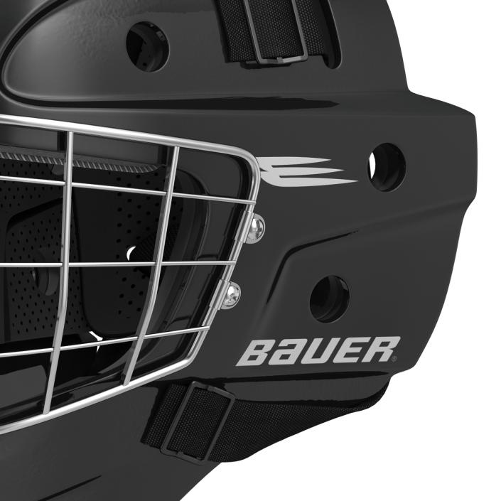 3D model Hockey Goalie Mask Bauer Black