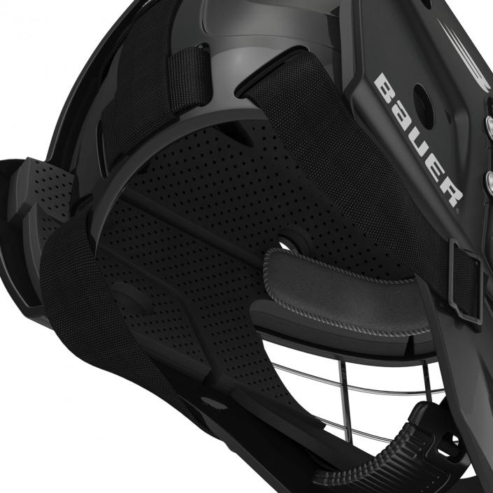 3D model Hockey Goalie Mask Bauer Black