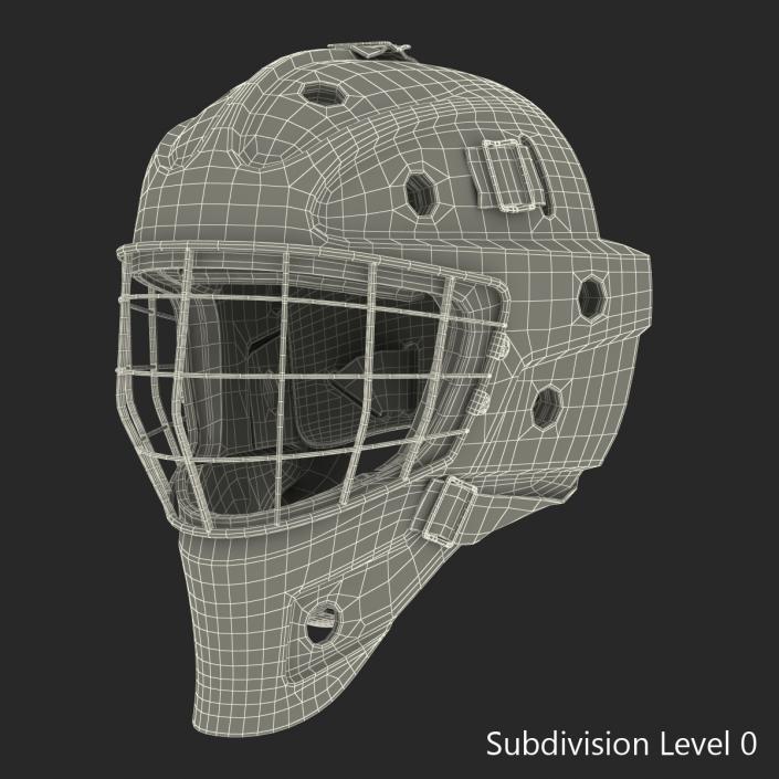 3D model Hockey Goalie Mask Bauer Black