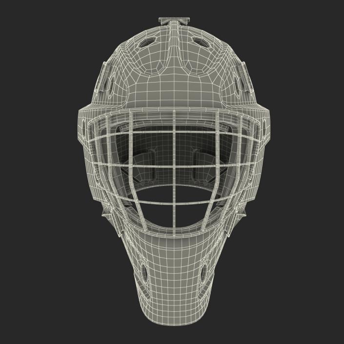 3D model Hockey Goalie Mask Bauer Black