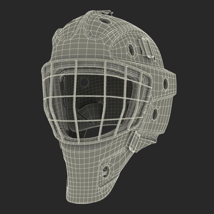 3D model Hockey Goalie Mask Bauer Black