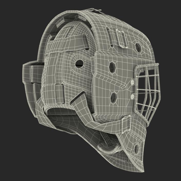 3D model Hockey Goalie Mask Bauer Black