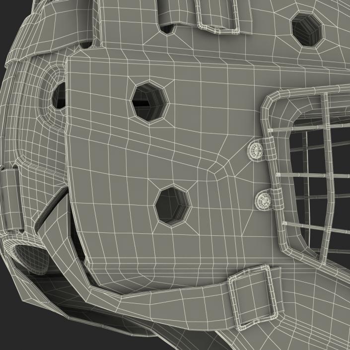 3D model Hockey Goalie Mask Bauer Black