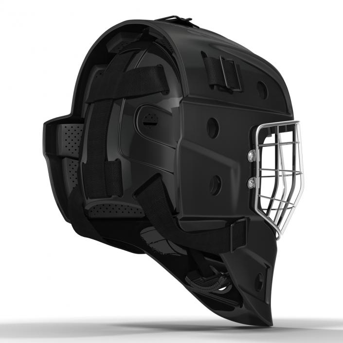 Hockey Goalie Mask Generic Black 3D