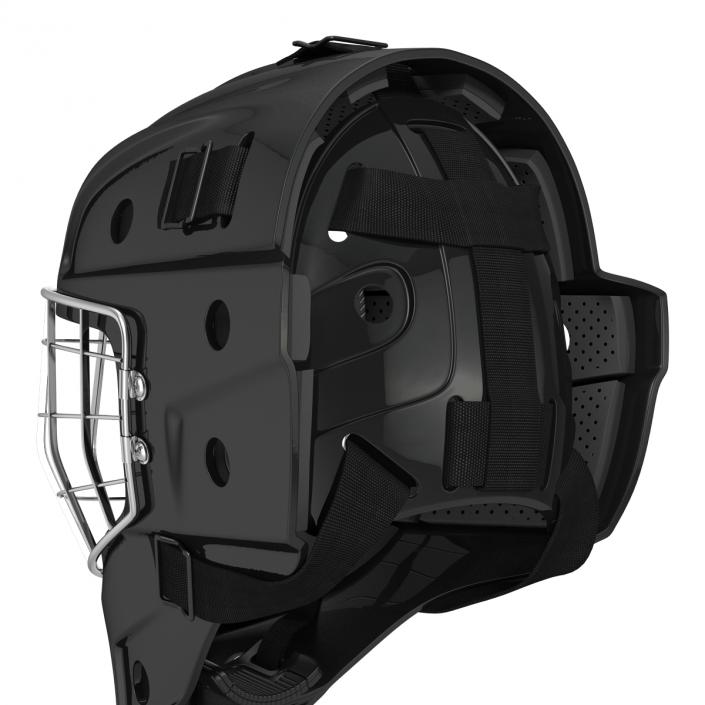 Hockey Goalie Mask Generic Black 3D