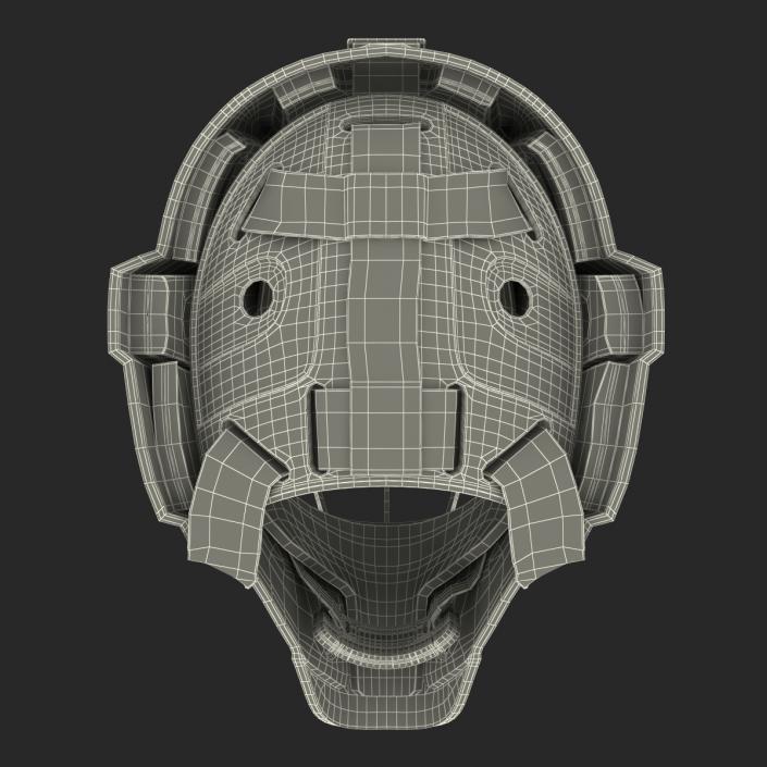 Hockey Goalie Mask Generic Black 3D